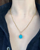 VICTORIAN PAVÉ TURQUOISE PENDANT