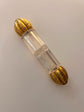 LARGE VICTORIAN DOUBLE ENDED SCENT BOTTLE WITH ORIGINAL CASE