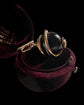VICTORIAN 15CT GOLD COILD SNAKE & AGATE PENDANT