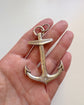 SUPERSIZED VICTORIAN SILVER ANCHOR PENDANT