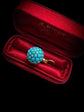 VICTORIAN PAVÉ TURQUOISE SPHERE PENDANT