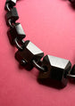 VICTORIAN WHITBY JET GEOMETRIC COLLAR NECKLACE