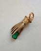 EARLY 19TH CENTURY 15CT GOLD HAND PENDANT