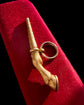 VICTORIAN 15CT GOLD HORSE LEG PENDANT