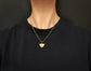 19TH CENTURY MOTHER OF PEARL & 18CT GOLD BASKET PENDANT