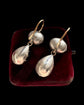 EARLY 19TH CENTURY DOUBLE PASTE DROP EARINGS