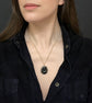 VICTORIAN CARVED ONYX HORSE HOOF PENDANT