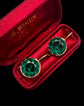 GEORGIAN GREEN PASTE EARRINGS