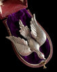 LARGE VICTORIAN SILVER DOVE PENDANT
