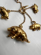 VICTORIAN FAMILY OF PIGS CHARM PENDANT