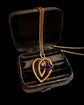 VICTORIAN 15CT GOLD HEART & ANCHOR PENDANT