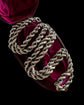 VINTAGE CHUNKY SILVER ROPE TWIST CHAIN