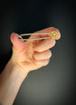 VICTORIAN CHUNKY PIN BROOCH WITH PEARL FLOWER