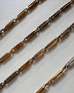 ANTIQUE BI-COLOUR 9CT GOLD & PLATINUM ALBERT CHAIN