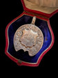 LARGE VICTORIAN SILVER HORSE HOOF LOCKET