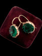 GEORGIAN GREEN PASTE EARRINGS