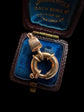 VICTORIAN 9CT GOLD BOLT RING WITH ORIGINAL BAIL