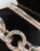 VICTORIAN SUPER CHUNKY SILVER PAPERCLIP ALBERT CHAIN