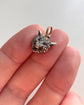 VICTORIAN LARGE SNARLING DIAMOND FOX HEAD PENDANT
