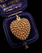 GEORGIAN 15CT GOLD HEART LOCKET