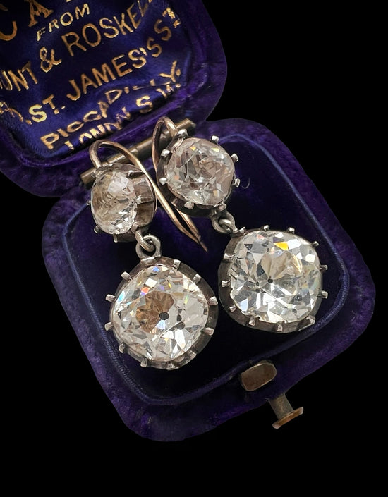 GEORGIAN DOUBLE PASTE DROP EARRINGS