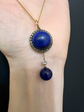 VICTORIAN LAPIS LAZULI & DIAMOND PENDANT