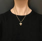 VICTORIAN 9CT GOLD & GARNET TREFOIL CLOVER PENDANT