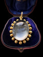 VICTORIAN ROCK CRYSTAL PENDANT WITH BALL FINIAL FRAME