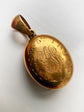 VICTORIAN PRETTY TURQUOISE & 15CT GOLD PENDANT