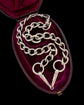 ANTIQUE SILVER HORSE SNAFFLE BIT CHAIN