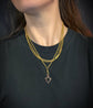 GEORGIAN FLAT CUT GARNET AMPHORA PENDANT