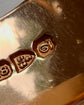 SUPER WIDE 18CT GOLD ANTIQUE CIGAR BAND RING