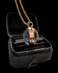 ANTIQUE ROCK CRYSTAL & 9CT GOLD SPHERE LOCKET