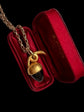 MID 19TH CENTURY GARNET & HIGH CARAT GOLD ACORN PENDANT