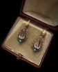 EARLY 19TH CENTURY AMETHYST SNAKE EARRINGS
