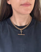ANTIQUE HEAVY 9CT GOLD CURB ALBERT CHAIN