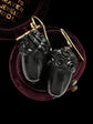 VICTORIAN WHITBY JET ACORN EARRINGS