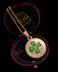19TH CENTURY ENAMEL & DIAMOND FOUR LEAF CLOVER LOCKET