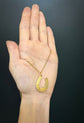 VICTORIAN 18CT GOLD & DIAMOND HORSESHOE PENDANT