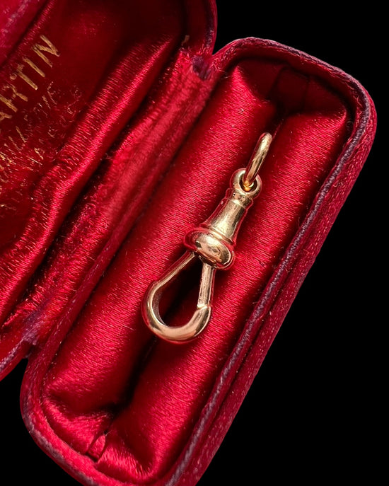 ANTIQUE 15CT GOLD DOGCLIP