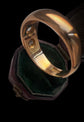 EDWARDIAN CHUNKY 18CT GOLD & DIAMOND GYPSY SET RING