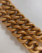ANTIQUE FRENCH 18CT GOLD REEDED CURB BRACELET