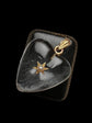 SUPERSIZED CHUNKY VICTORIAN ROCK CRYSTAL HEART PENDANT