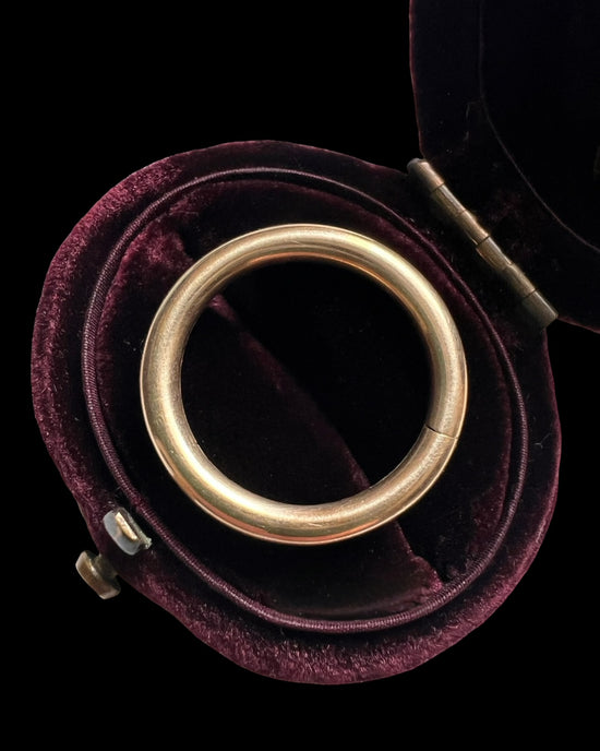 VICTORIAN 15CT GOLD SMOOTH SPLIT RING