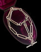 ANTIQUE SILVER PAPERCLIP ALBERT T-BAR CHAIN