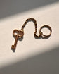 ANTIQUE MINI 9CT GOLD KEY PENDANT