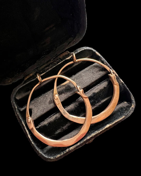 EARLY 19TH CENTURY OUROBOROS SNAKE HOOPS