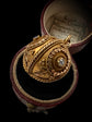 ARCHEOLOGICAL REVIVAL 15CT GOLD & GEM SET SPHERE PENDANT
