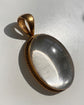 VICTORIAN LARGE ROCK CRYSTAL & 18CT GOLD PENDANT