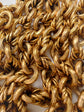 19TH CENTURY 14CT GOLD LOVERS KNOT & REEDED BELCHER CHAIN